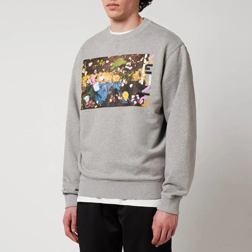 商品Kenzo|KENZO Men's Seasonal Graphic Classic Sweatshirt - Pearl Grey,价格¥784,第1张图片