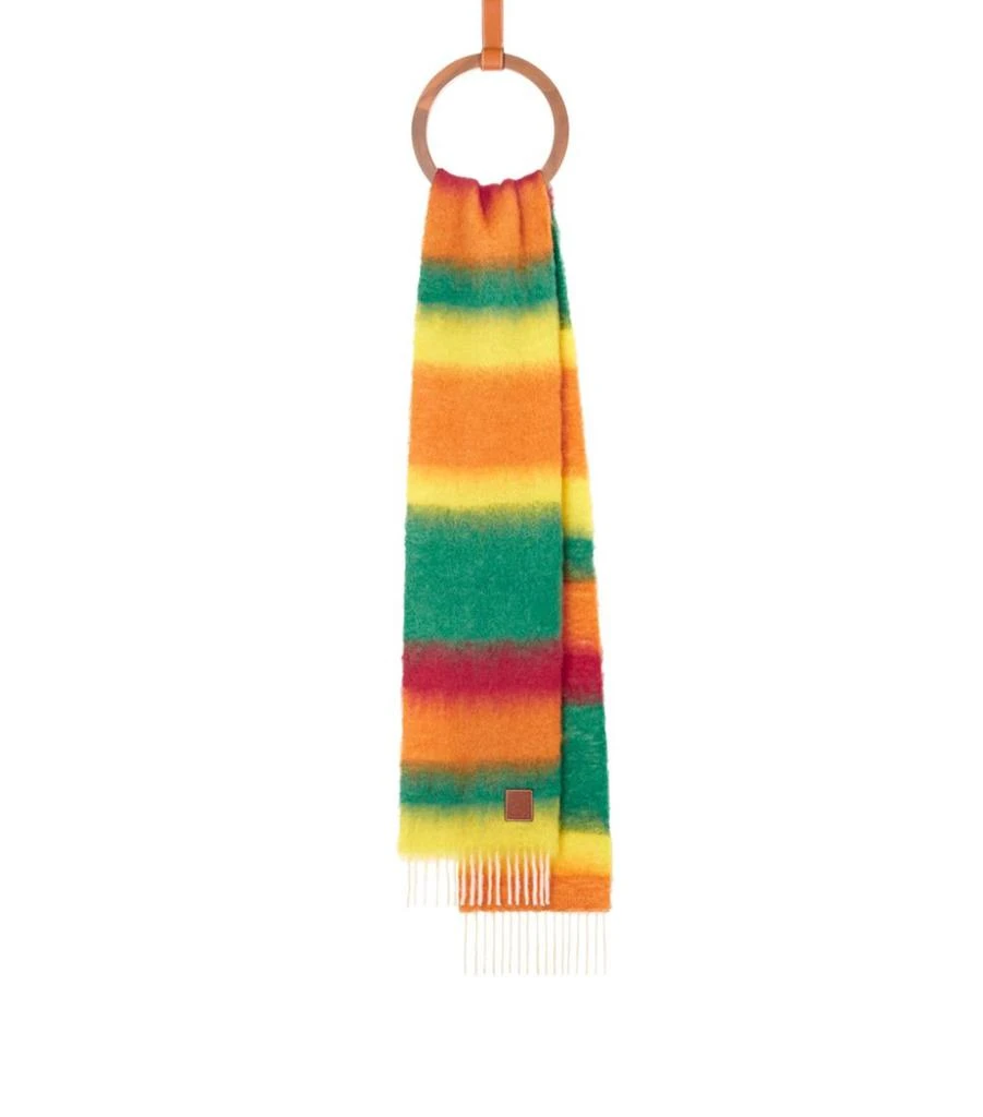 商品Loewe|Mohair-Wool Striped Scarf,价格¥2854,第2张图片详细描述