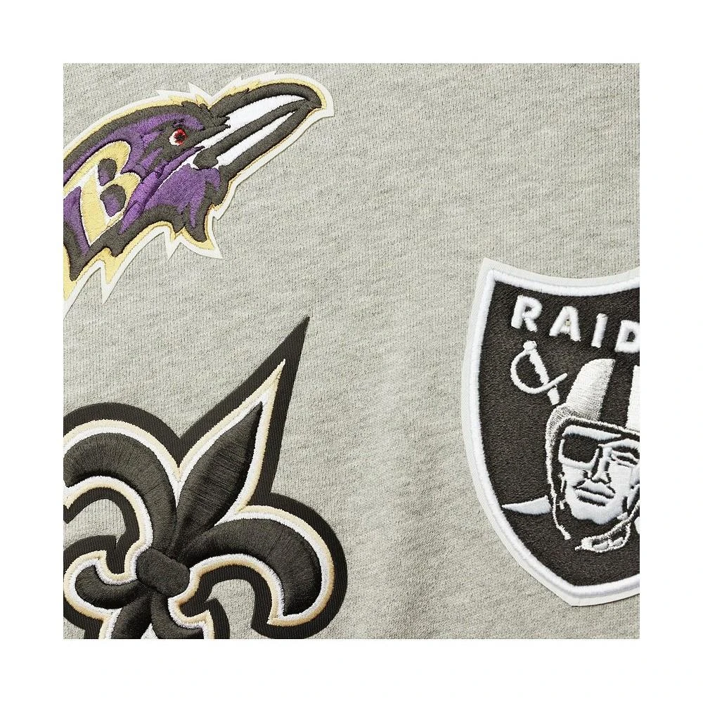 商品Pro Standard|Men's Heathered Gray Nfl Pro League Pullover Hoodie,价格¥1497,第4张图片详细描述