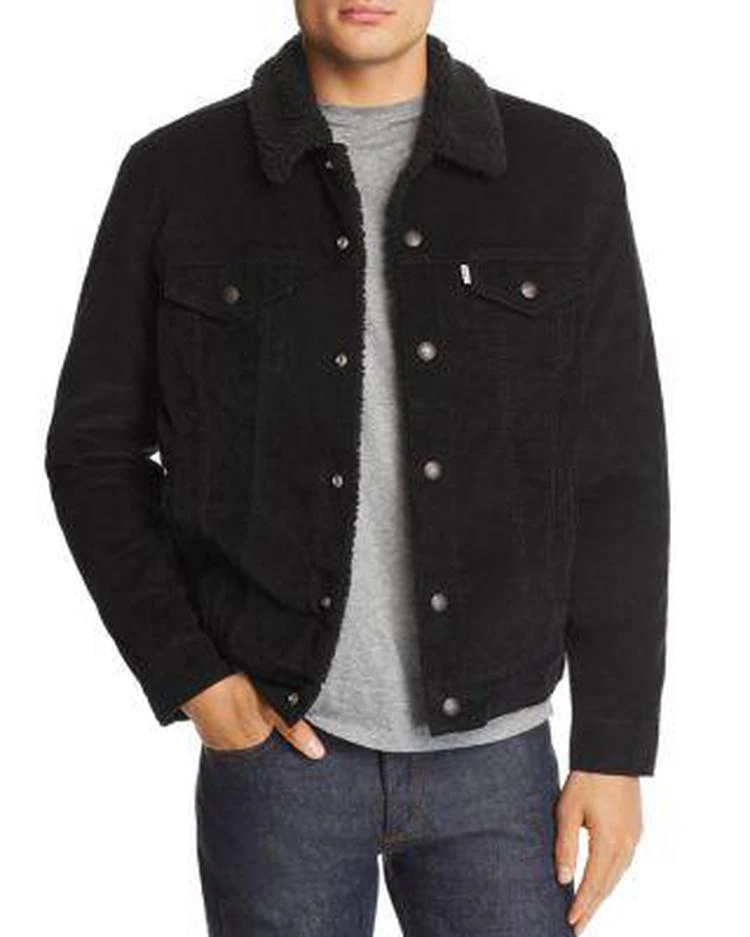 商品Levi's|Faux Shearling-Lined Corduroy Trucker Jacket - 100% Exclusive 男士羊羔夹克,价格¥285,第1张图片