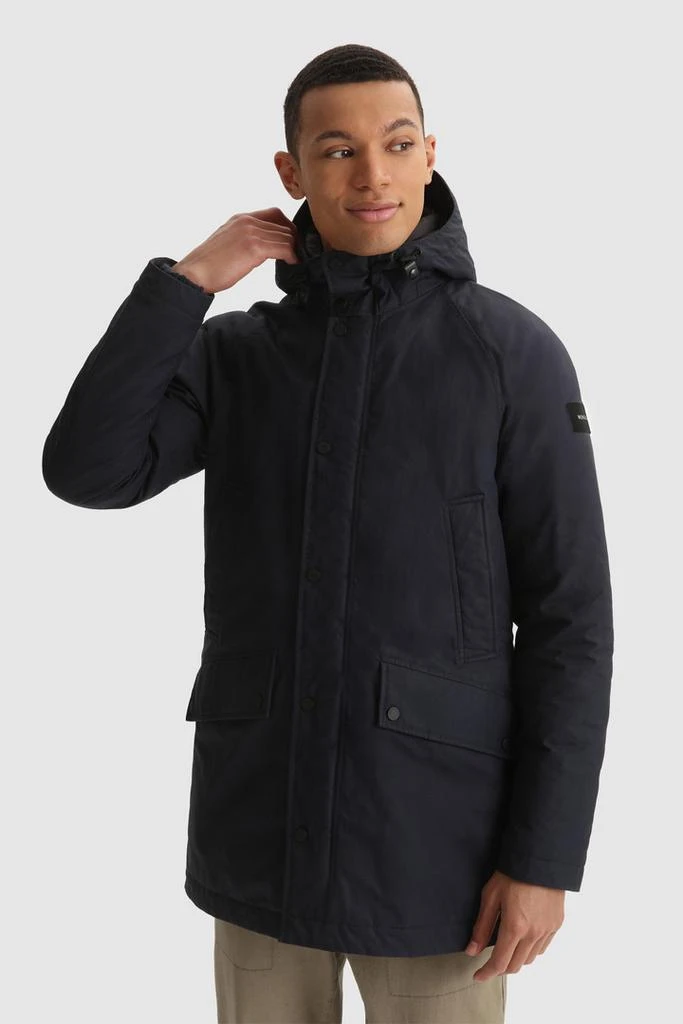 商品Woolrich|Polar Parka in British Millerain Waxed Cotton,价格¥3805,第1张图片