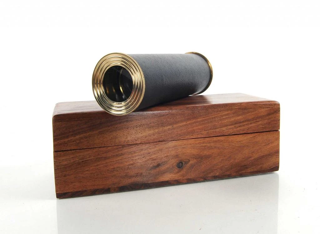 商品Homezia|1.5" X 15" X 1.5" Handheld Telescope In Wood Box,价格¥790,第1张图片