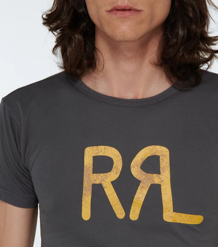 商品RRL|Logo short-sleeved cotton T-shirt,价格¥632,第5张图片详细描述