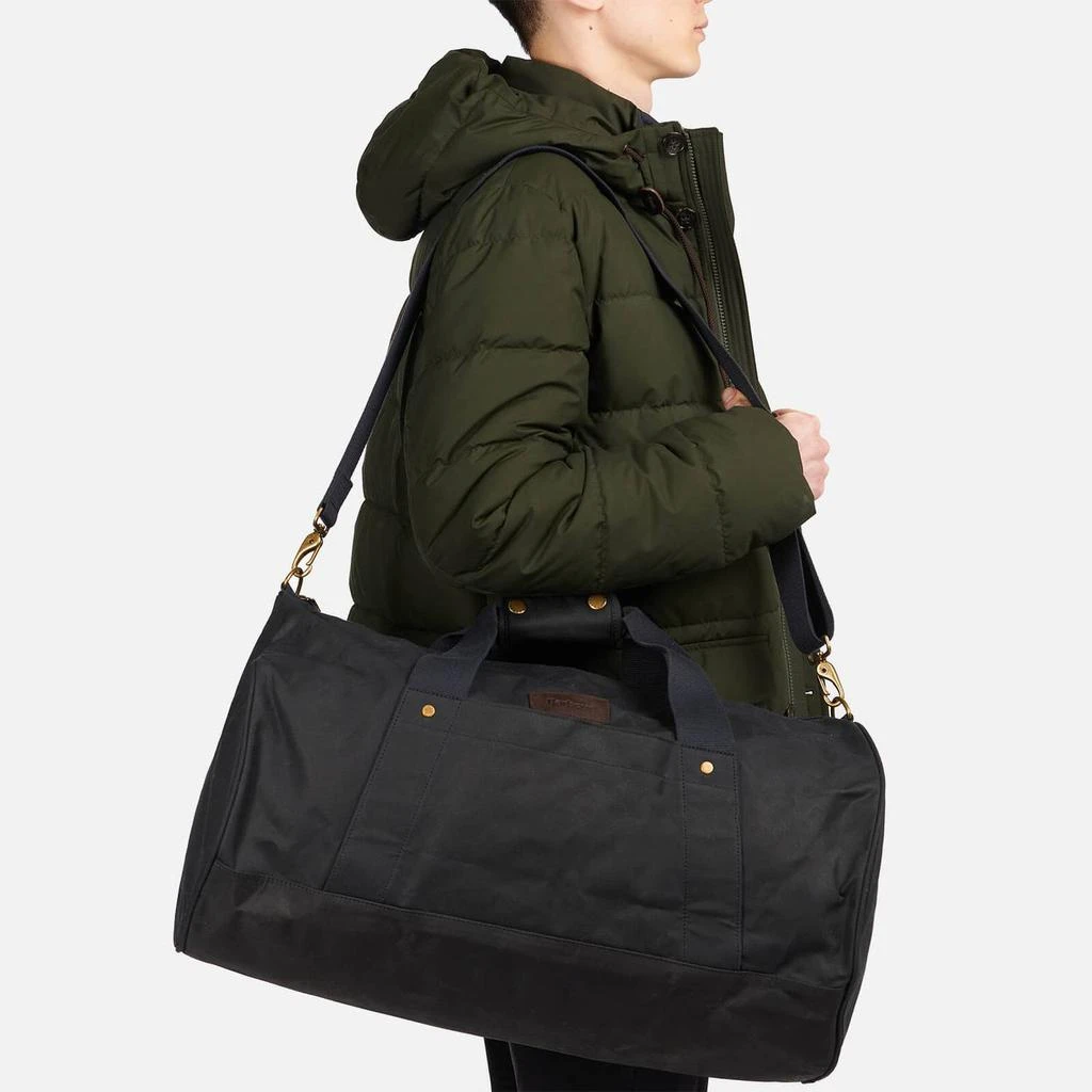 商品Barbour|Barbour Heritage Men's Explorer Wax Duffle Bag - Navy,价格¥1403,第3张图片详细描述