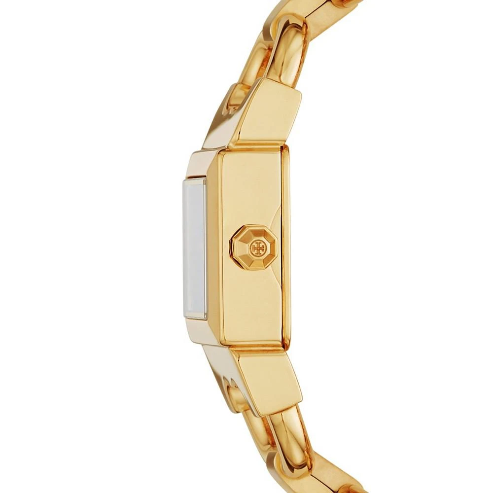 商品Tory Burch|Women's Double T-Link White & Gold-Tone Stainless Steel Bracelet Watch 22mm,价格¥2480,第3张图片详细描述