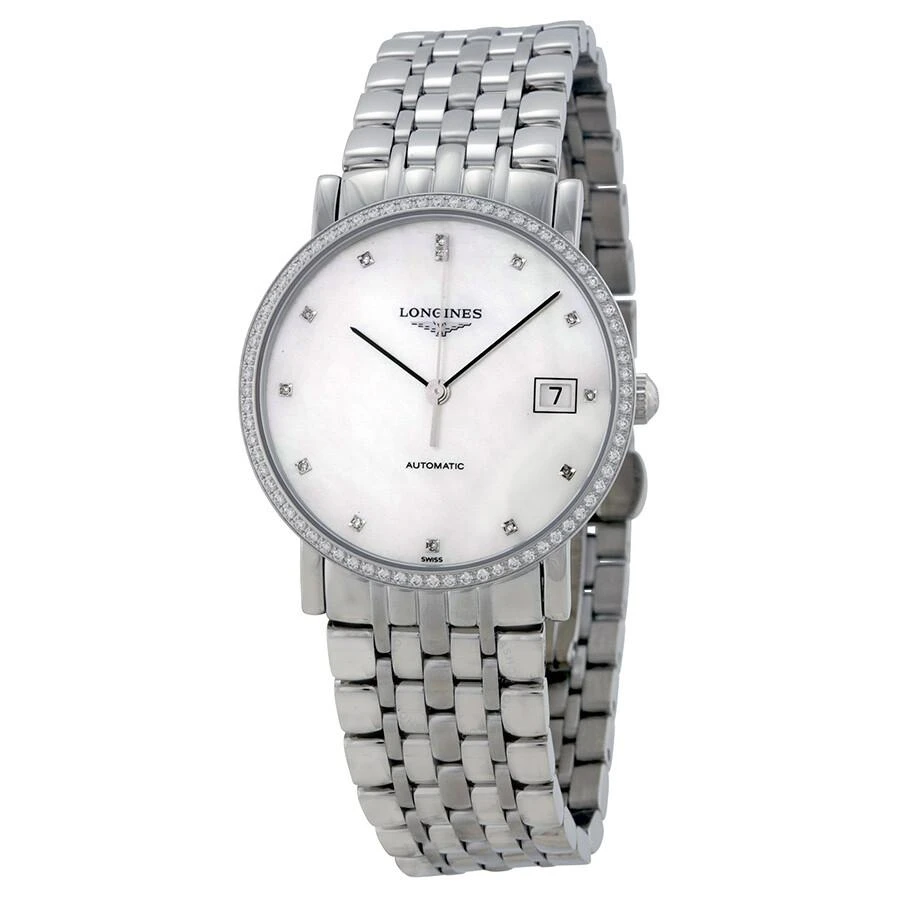商品Longines|Elegant Automatic White Dial Stainless Steel Watch L48090876,价格¥18772,第1张图片