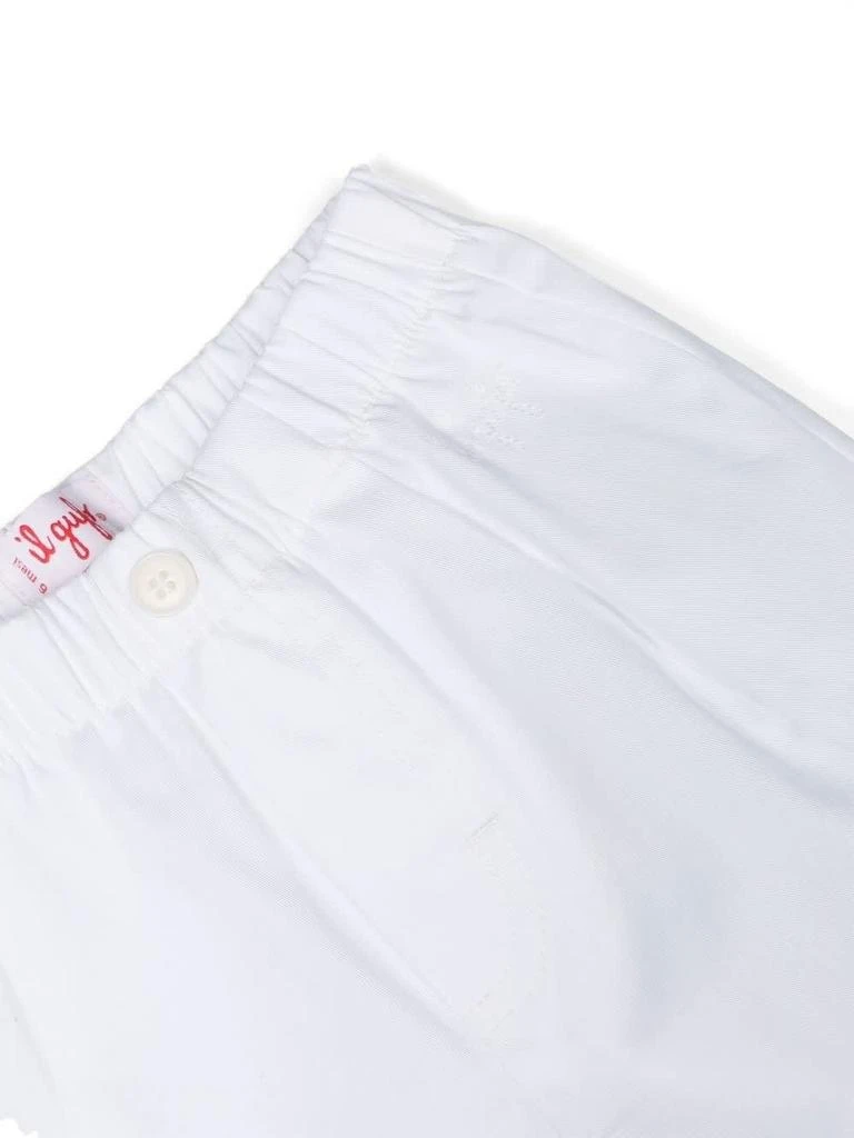 商品IL GUFO|Il Gufo White And Light Blue Two Piece Set In Seersucker,价格¥1024,第3张图片详细描述