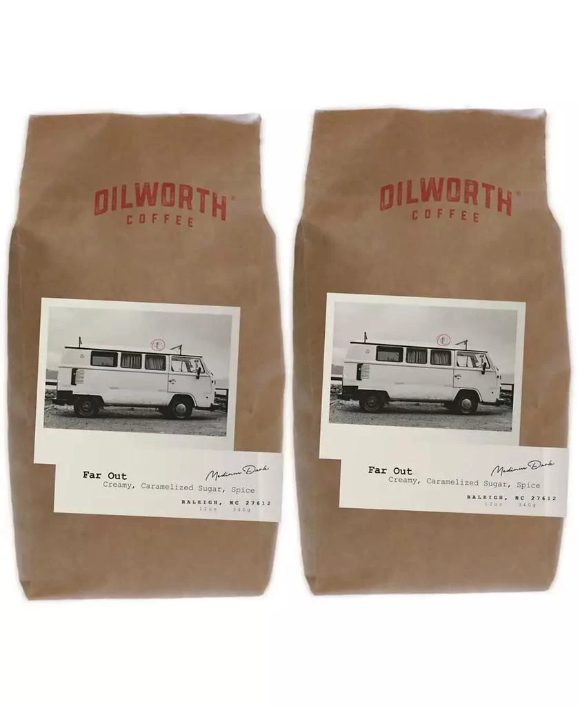 商品Dilworth Coffee|Medium Roast Ground Coffee - Far Out Blend, Pack of 2,价格¥217,第1张图片