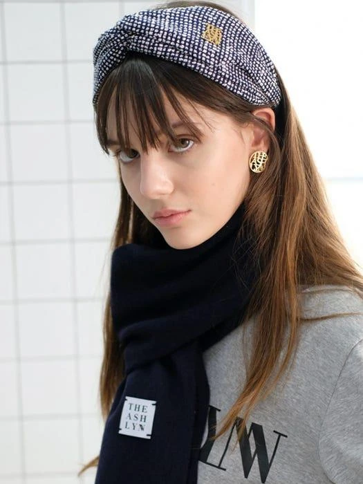 商品THE ASHLYNN|Kyle Tweed Logo Headband - 3 Colors,价格¥334,第1张图片