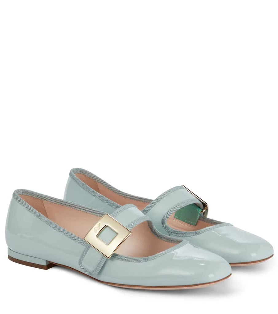 商品Roger Vivier|Très Vivier Babies patent leather ballet flats,价格¥6298,第1张图片