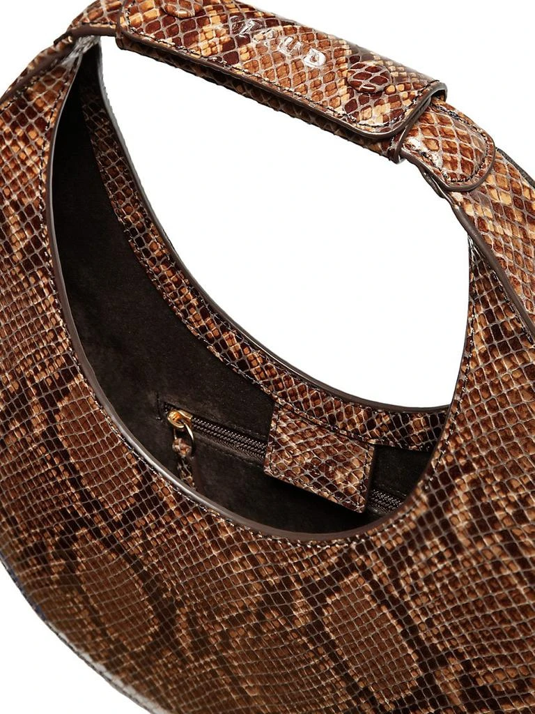 商品Staud|Moon Snakeskin-Embossed Leather Hobo Bag,价格¥2435,第3张图片详细描述