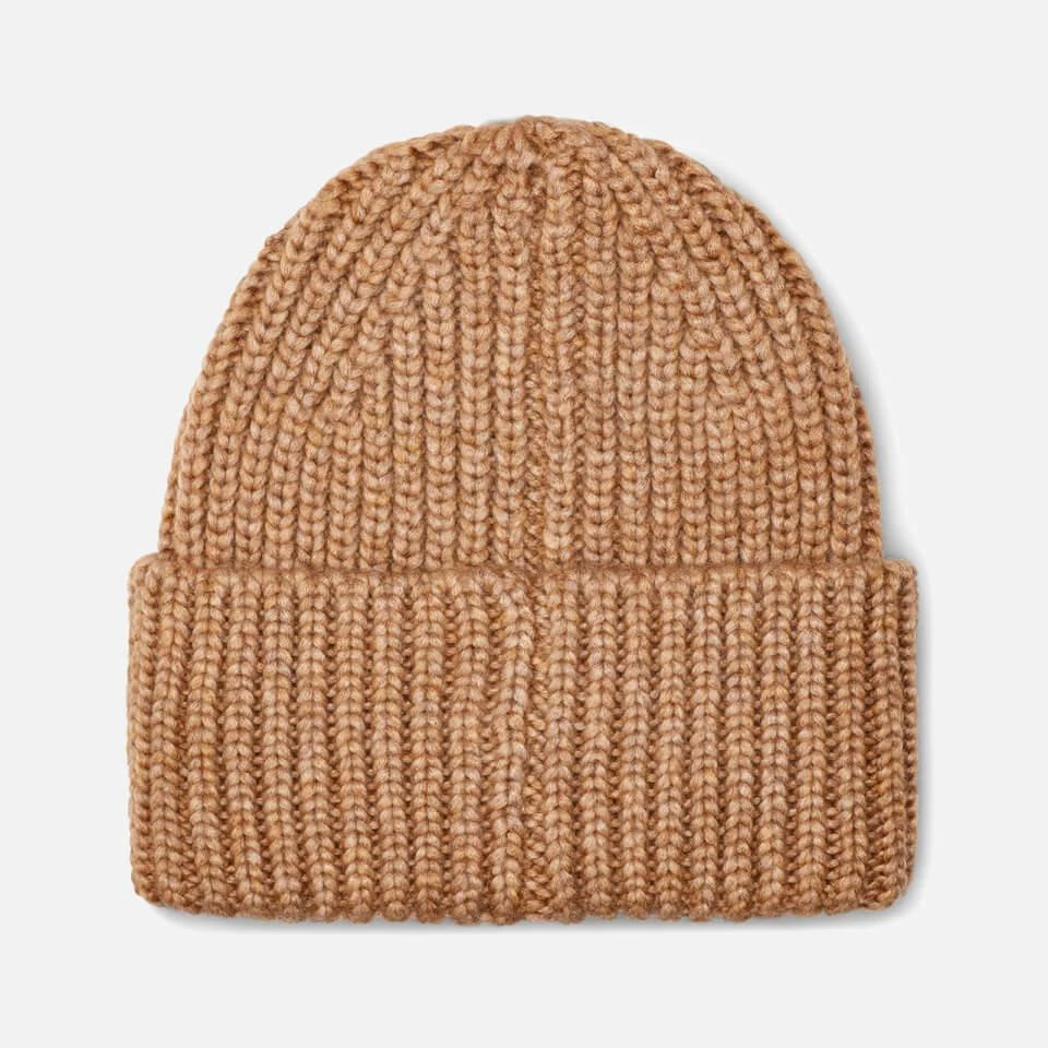 商品UGG|UGG Women's Airy Knit Ribbed Beanie - Camel,价格¥462,第2张图片详细描述