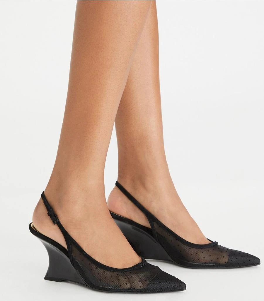 商品Tory Burch|Double T Buckle Wedge,价格¥1319,第2张图片详细描述