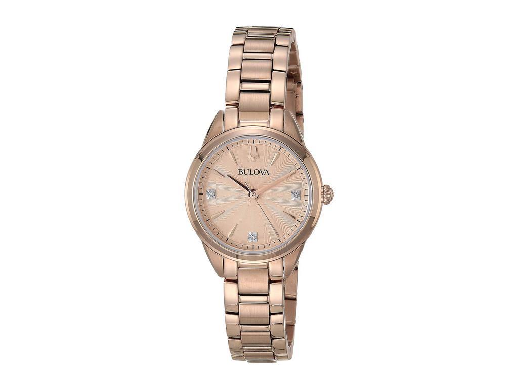 商品Bulova|男表手表 女款 玫瑰金时尚腕表,价格¥1548,第1张图片