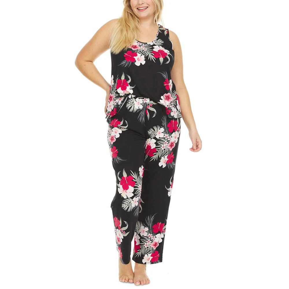 商品Flora Nikrooz|Plus Size Kimber Tank Top Pajama Set,价格¥403,第1张图片