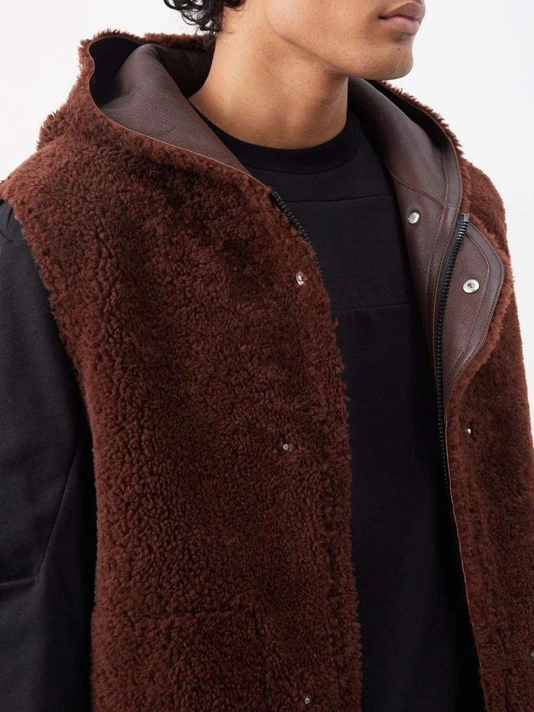 商品Moncler|Almondin shearling gilet-lined down jacket,价格¥12363,第4张图片详细描述