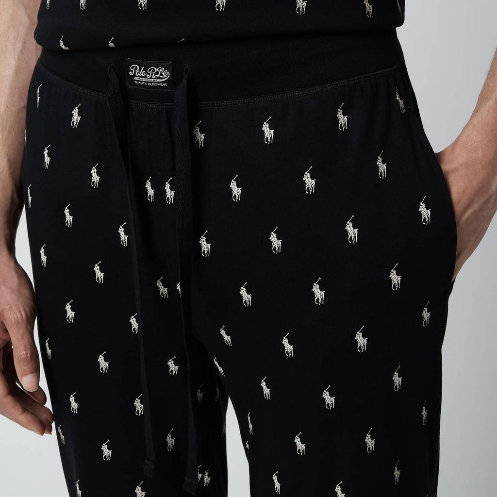 Polo Ralph Lauren Men's Liquid Cotton Printed Slim Jogger Pants - Polo Black商品第4张图片规格展示