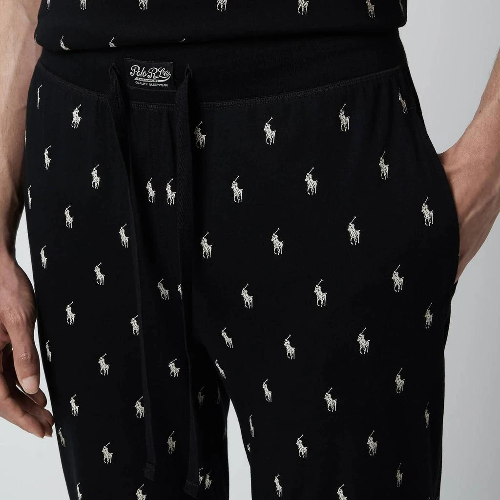 商品Ralph Lauren|Polo Ralph Lauren Men's Liquid Cotton Printed Slim Jogger Pants - Polo Black,价格¥523,第4张图片详细描述