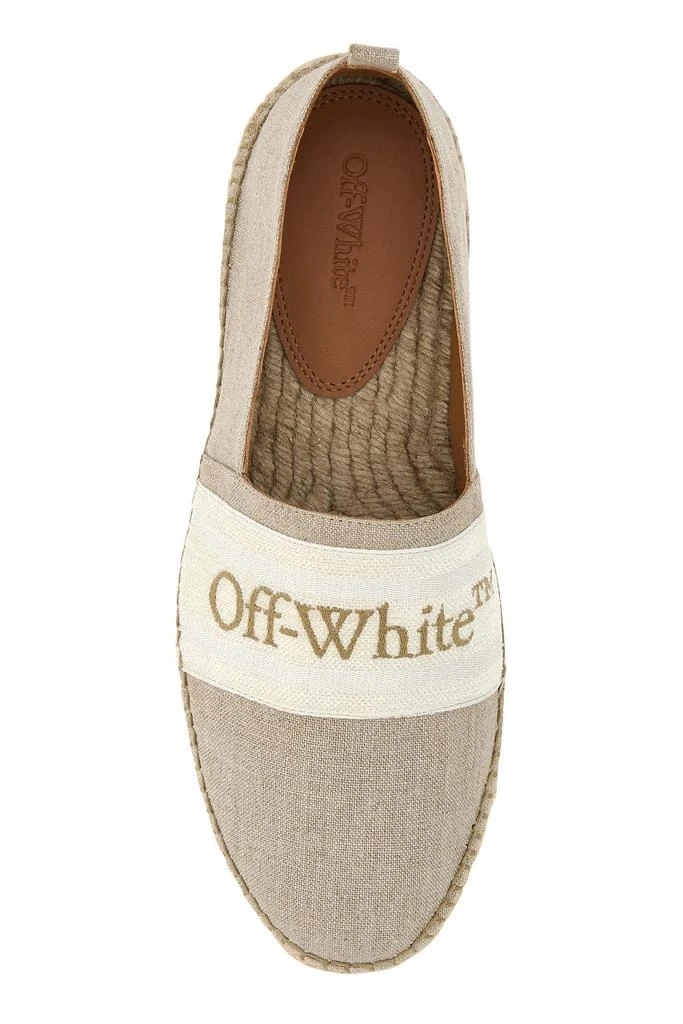 商品Off-White|Sand canvas Bookish espadrilles,价格¥1738,第3张图片详细描述