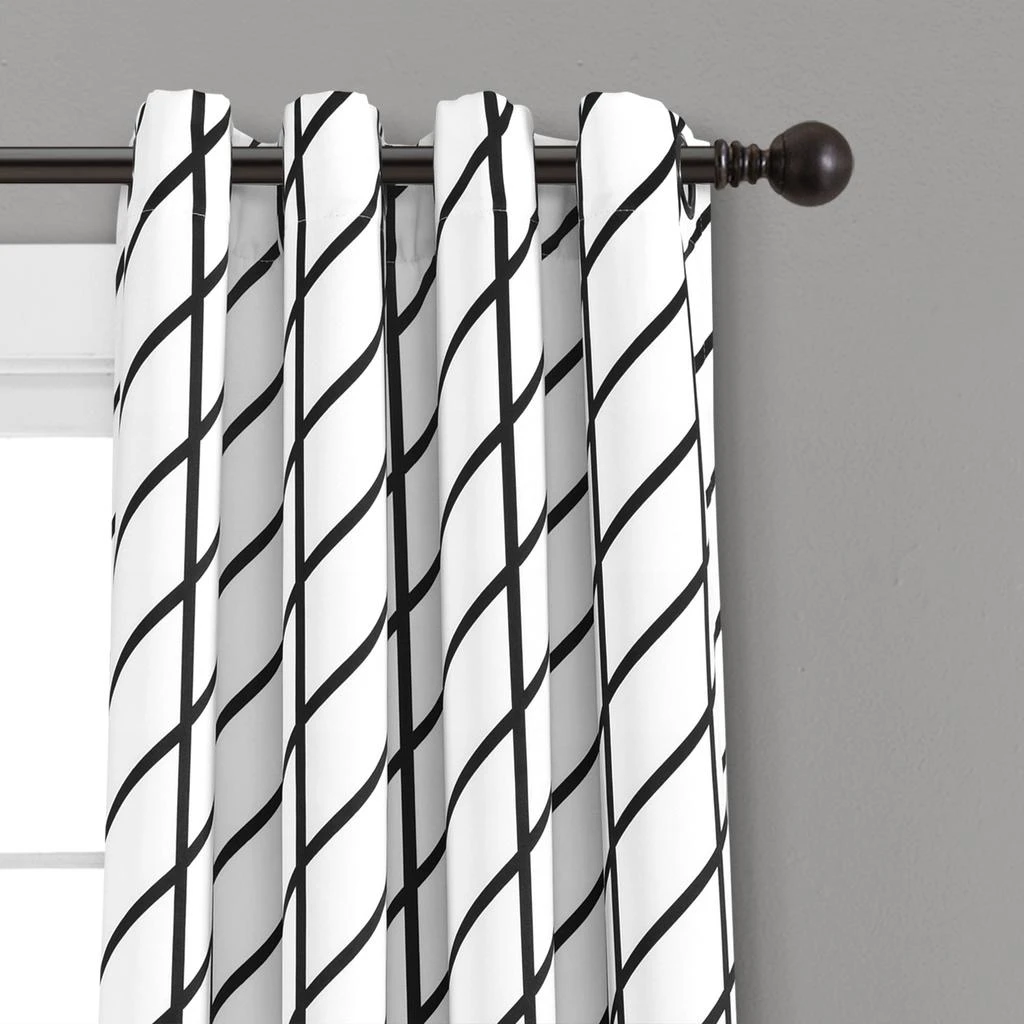 商品Lush Decor|Feather Arrow Geo Room Darkening Window Curtain Panel Set,价格¥462,第2张图片详细描述
