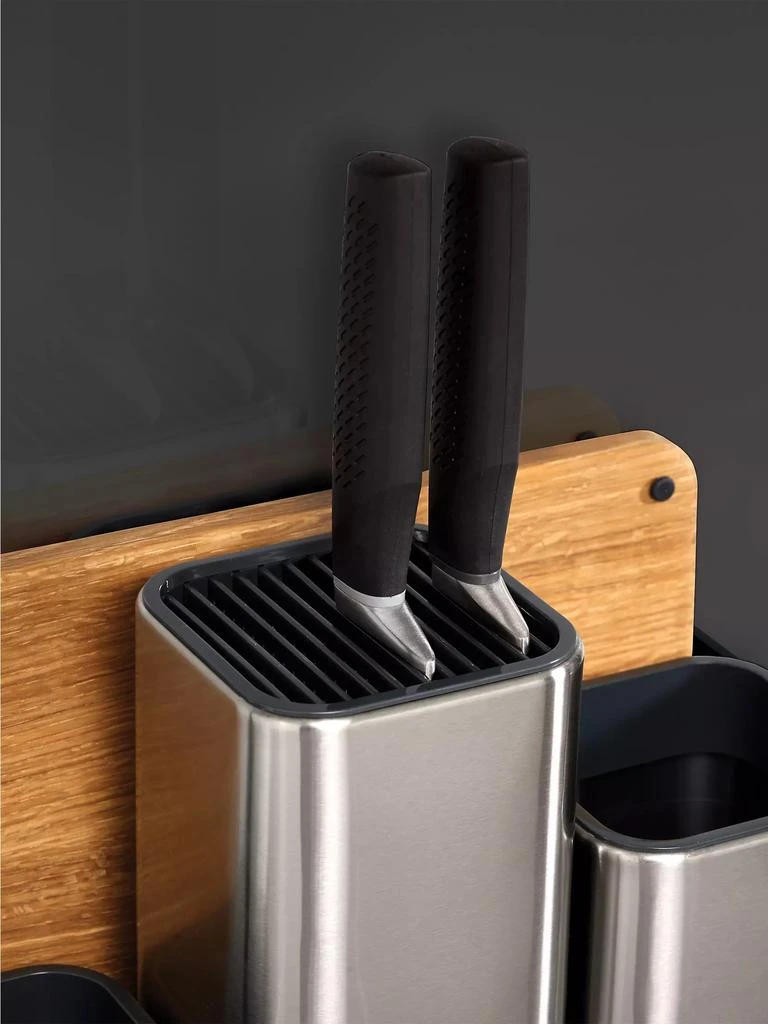 商品Joseph Joseph|Counterstore Organizer & Oak Chopping Board,价格¥675,第4张图片详细描述