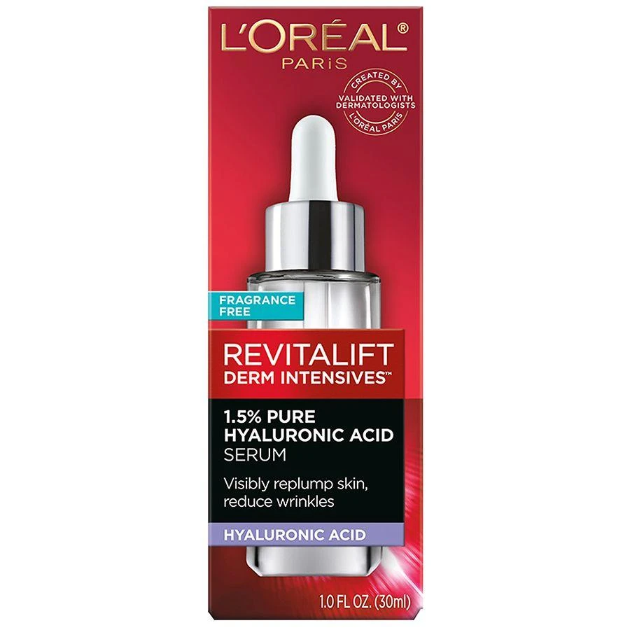 商品L'Oreal Paris|1.5% Pure Hyaluronic Acid Face Serum, Hydrate & Reduce Wrinkles Fragrance Free,价格¥250,第3张图片详细描述