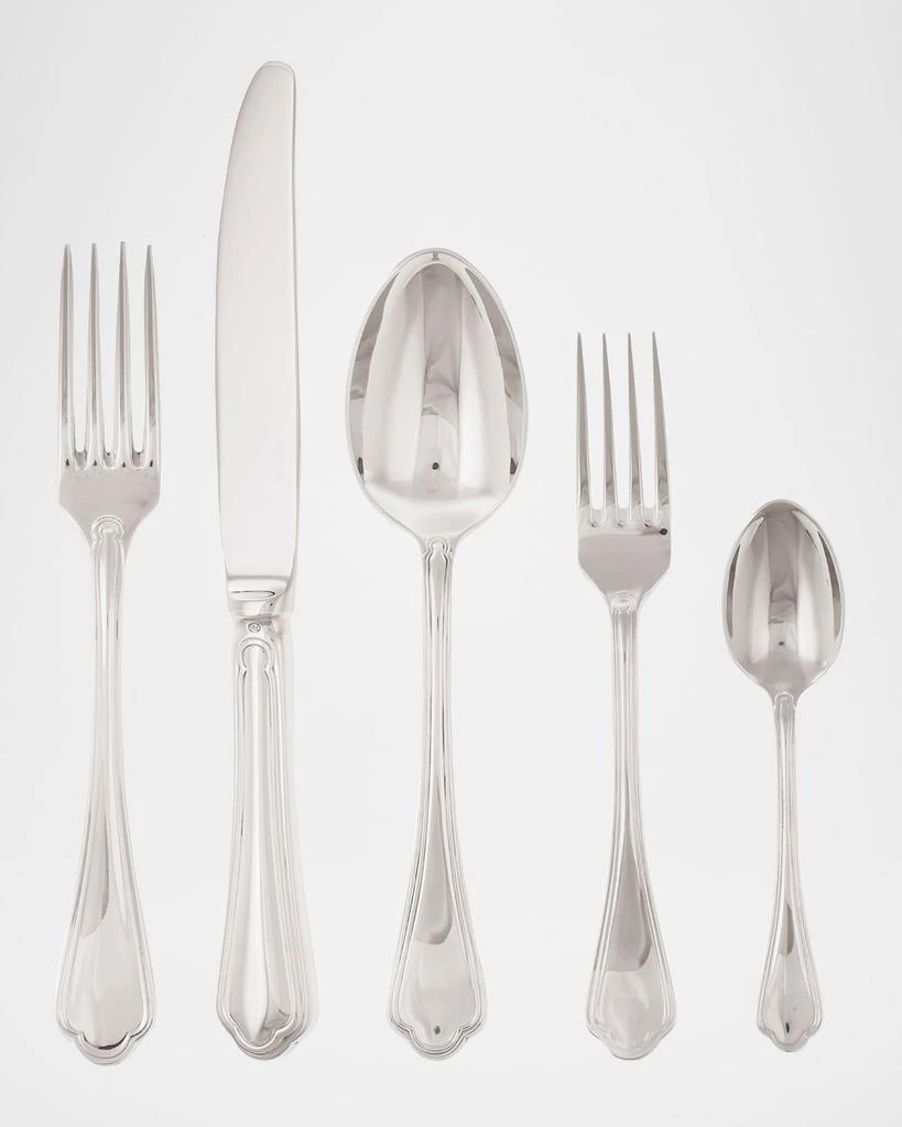 商品Sambonet|Filet Toiras Silver 5-Piece Flatware Place Setting,价格¥381,第1张图片