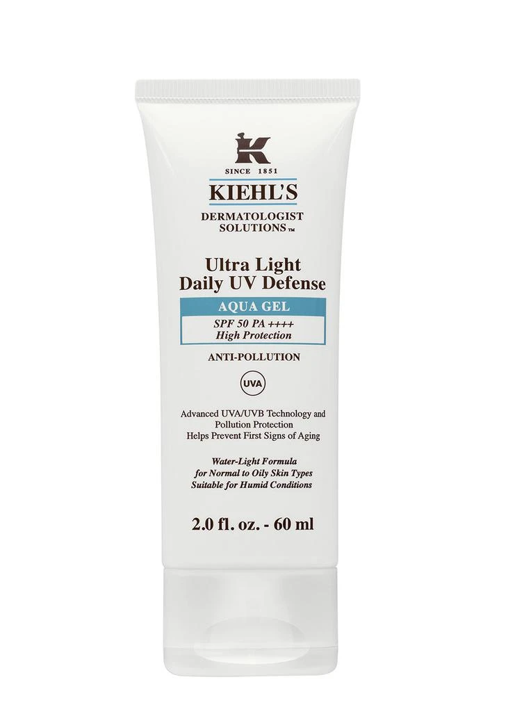 商品Kiehl's|Ultra Light Daily UV Defense Aqua Gel SPF50 PA++++ 60ml,价格¥454,第1张图片