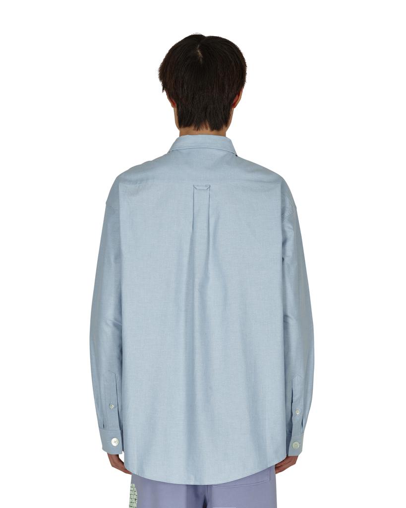 Big Button Oxford Longsleeve Shirt Blue商品第4张图片规格展示