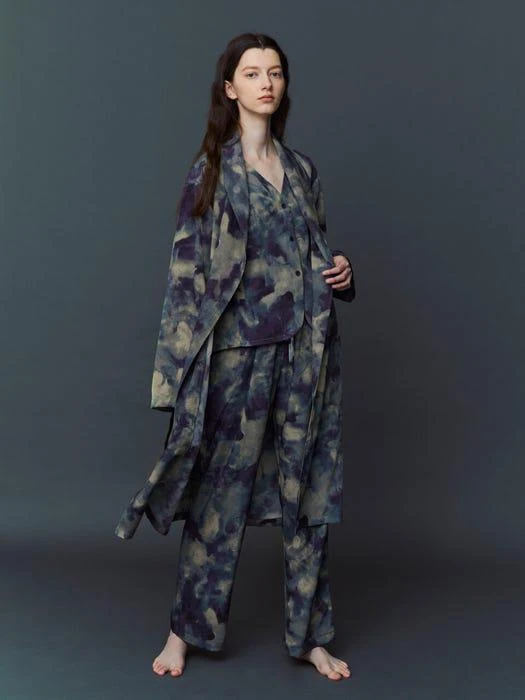 商品ATEMPO|Cozy Round Pajama Set (Brush Navy),价格¥1176,第5张图片详细描述