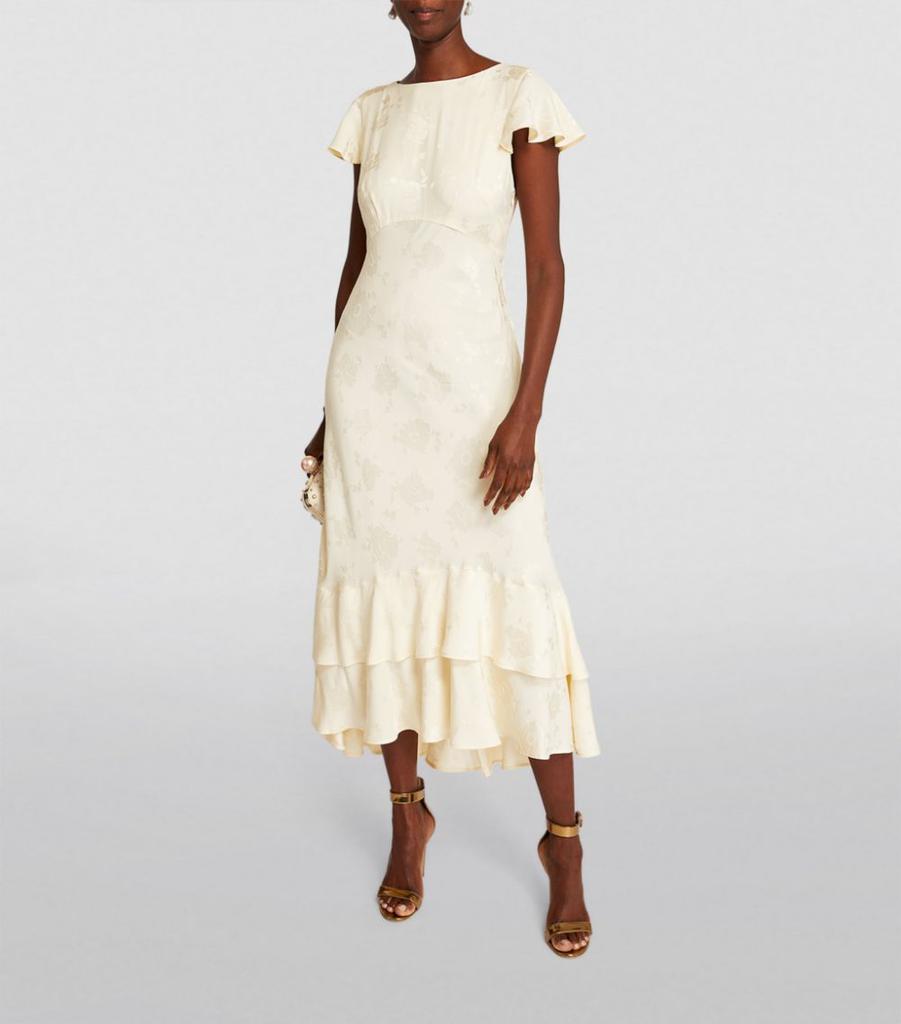 Jacquard Liberty Poppy  Midi Dress商品第2张图片规格展示