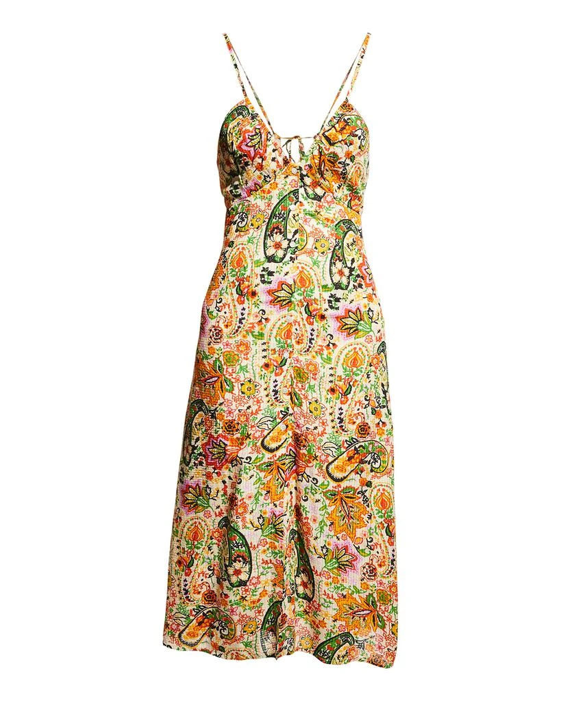 商品ba&sh|Baila Floral Button-Front A-Line Midi Dress,价格¥762,第2张图片详细描述