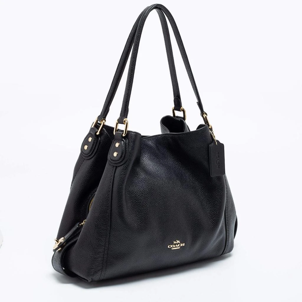 商品[二手商品] Coach|Coach Black Leather Edie Shoulder Bag,价格¥1659,第3张图片详细描述