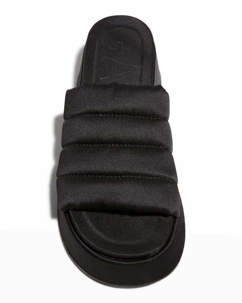 商品Ganni|Recycled Platform Puffy Slide Sandals,价格¥628,第5张图片详细描述