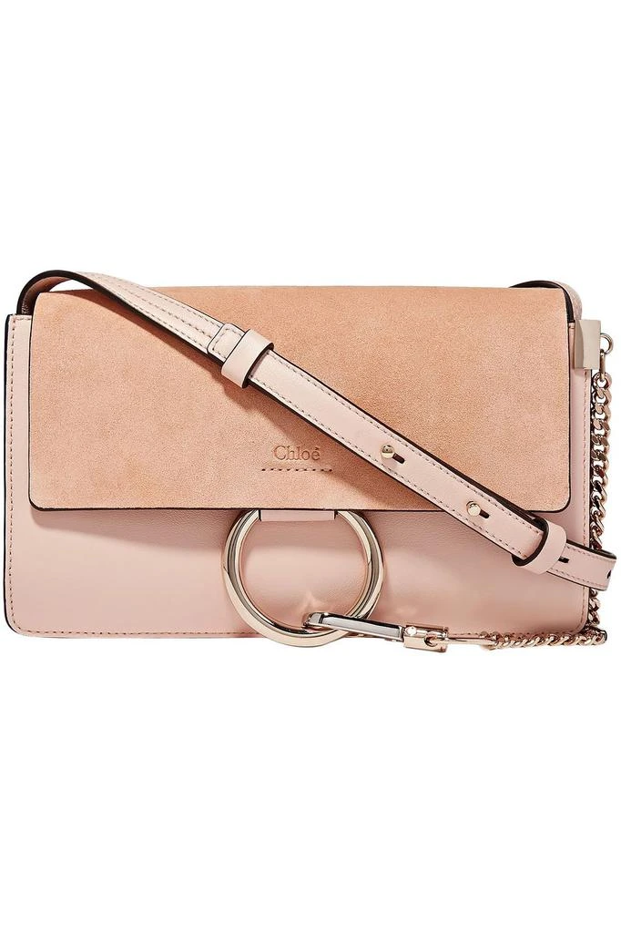 商品Chloé|Faye small leather and suede 单肩包,价格¥5680,第1张图片