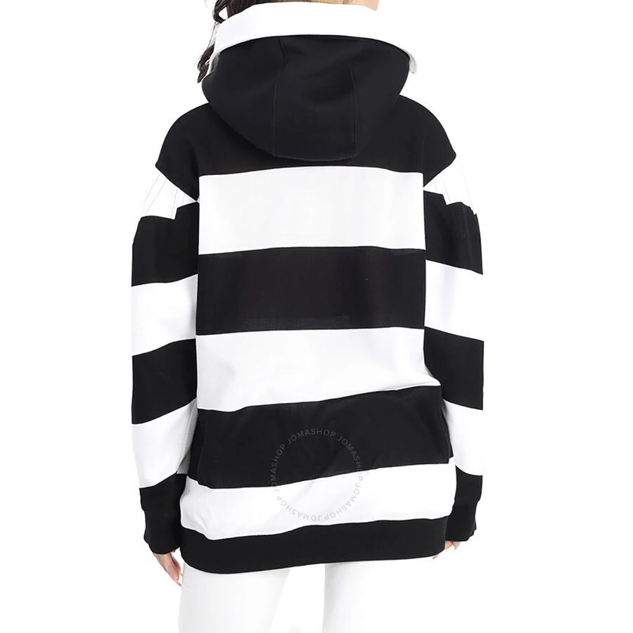 商品Burberry|Cut-out Detail Striped Cotton Hoodie,价格¥824,第3张图片详细描述