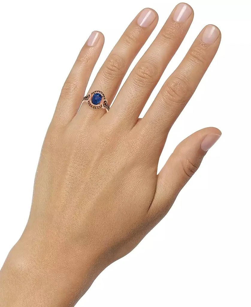 商品Le Vian|Blueberry Tanzanite (1-1/2 ct. t.w.) & Diamond (3/4 ct. t.w.) Statement Ring in 14k Rose Gold,价格¥12654,第3张图片详细描述