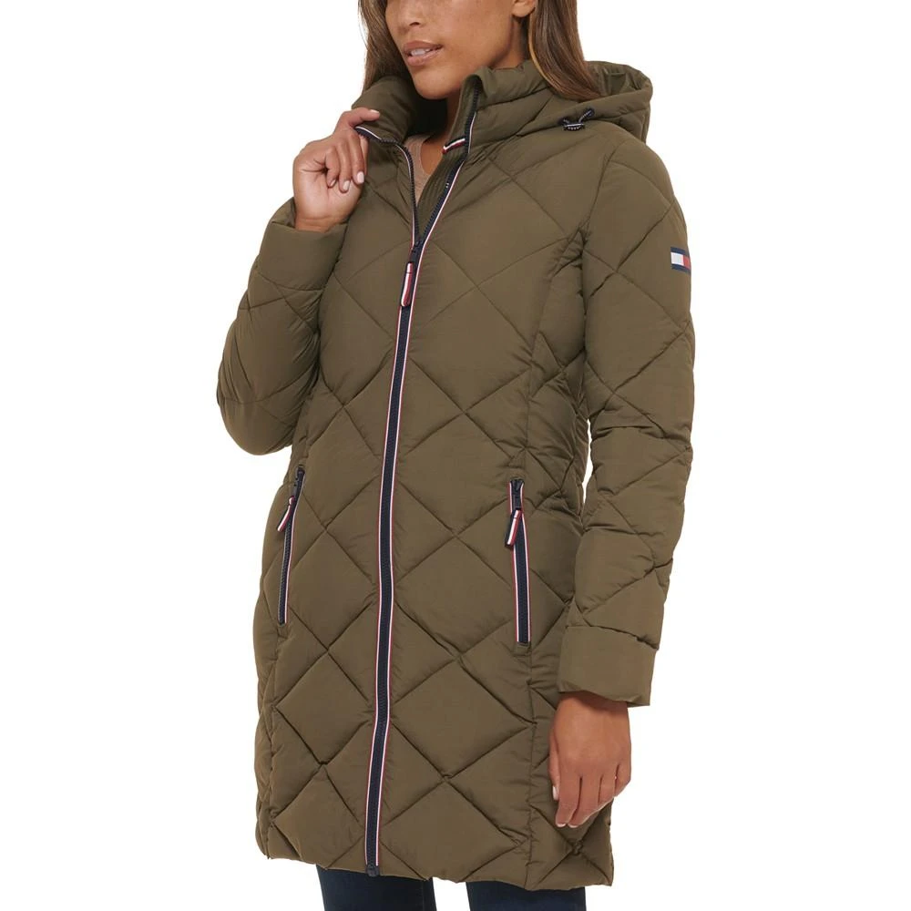 商品Tommy Hilfiger|Women's Hooded Quilted Puffer Coat,价格¥1074,第3张图片详细描述