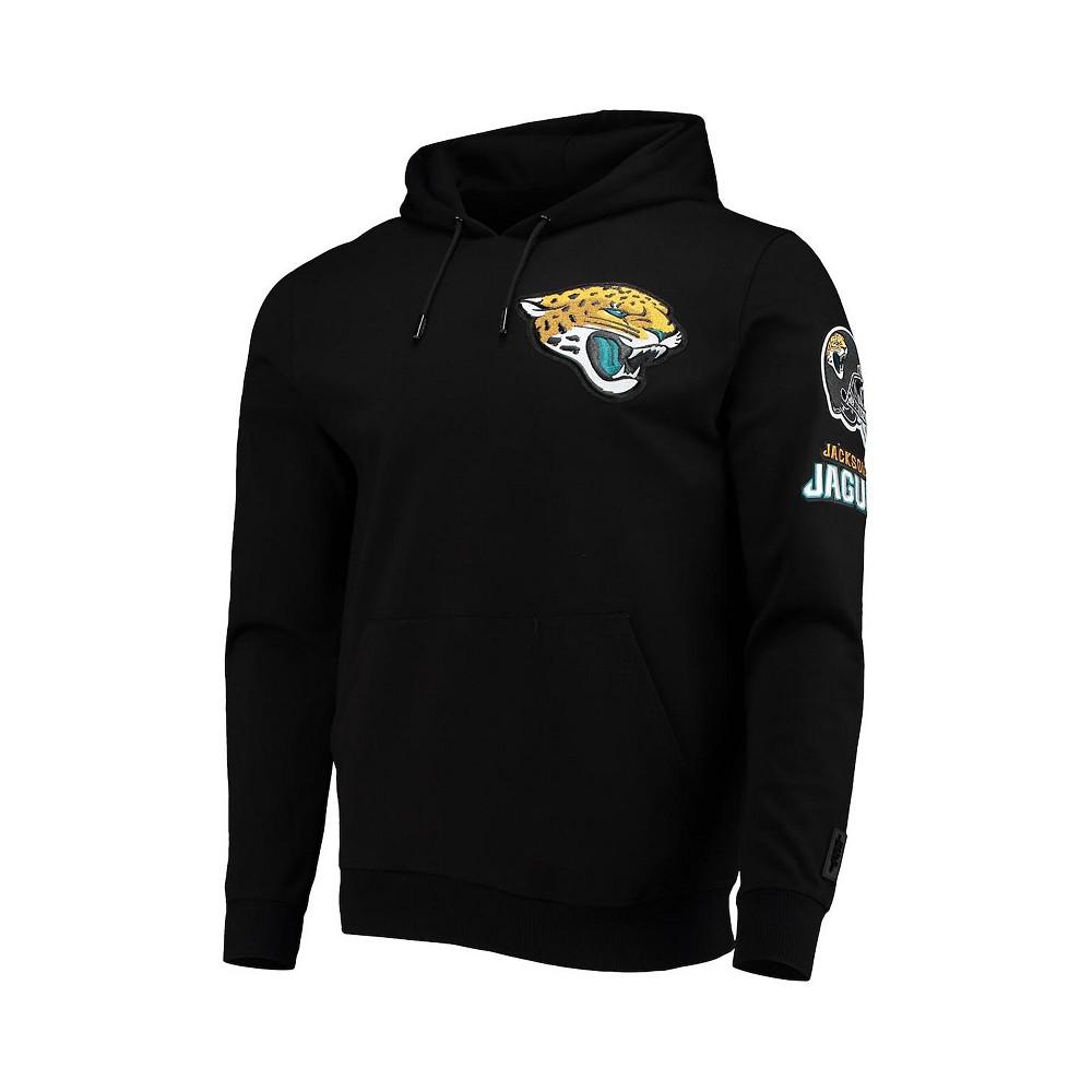 Men's Black Jacksonville Jaguars Logo Pullover Hoodie商品第2张图片规格展示