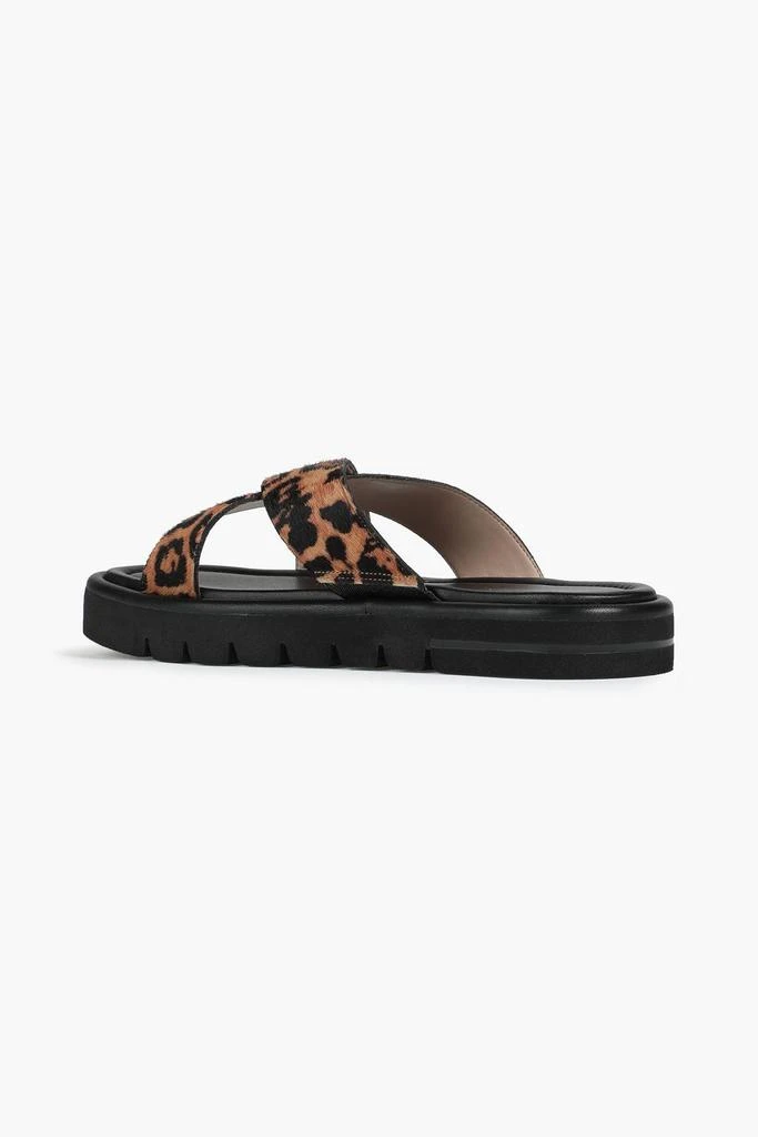 商品Stuart Weitzman|Leopard-print calf hair sandals,价格¥428,第4张图片详细描述