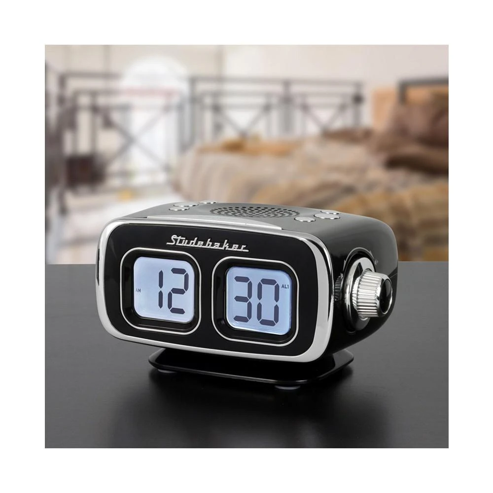 商品Studebaker|SB3500BK Roommate Retro Digital Bluetooth AM/FM Clock Radio,价格¥374,第5张图片详细描述
