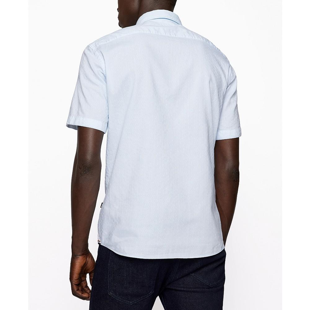 BOSS Men's Slim-Fit Short-Sleeved Shirt商品第2张图片规格展示