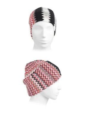 商品Missoni|Chevron Wool Blend Beanie,价格¥278,第2张图片详细描述