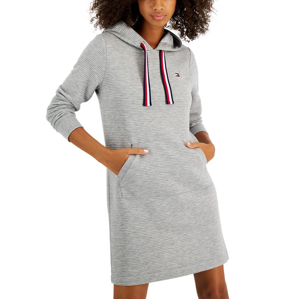 商品Tommy Hilfiger|Women's Long Sleeve Hooded Sweatshirt Dress,价格¥332,第3张图片详细描述