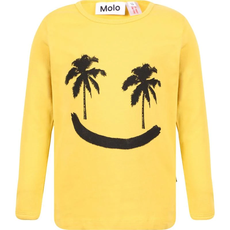 商品MOLO|Happy palm trees organic pajama set in yellow,价格¥531,第2张图片详细描述