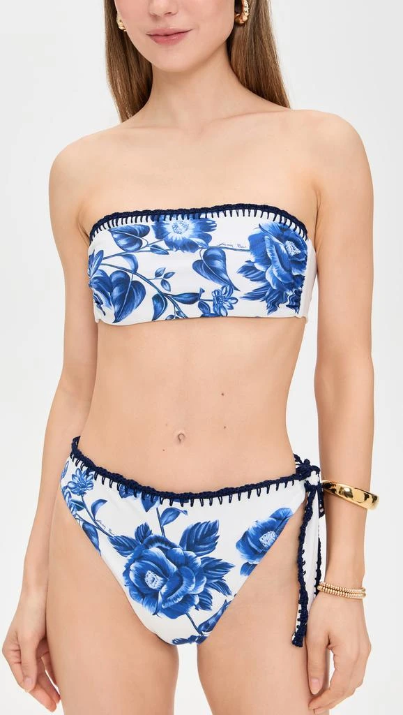 商品Farm Rio|Floral Cascade High Waist Bikini Bottoms,价格¥1042,第3张图片详细描述