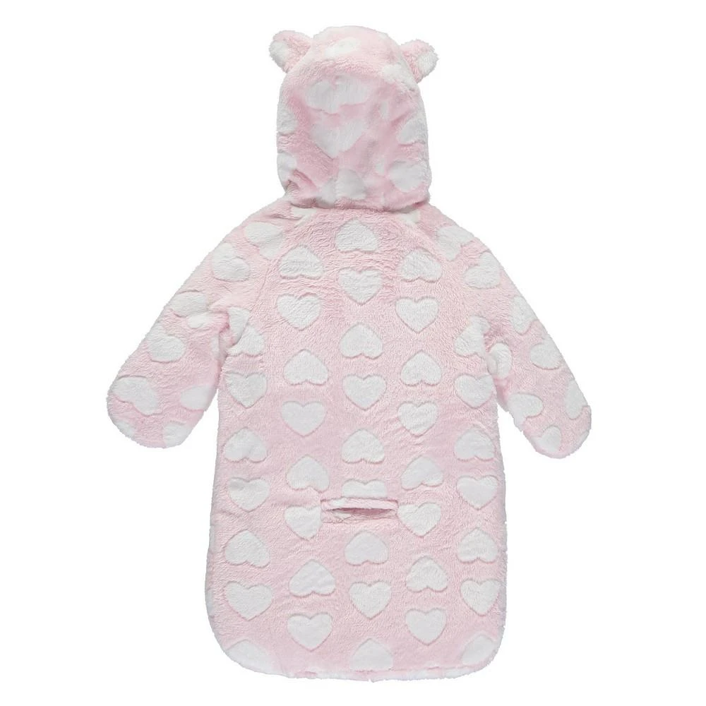 商品S Rothschild & CO|Rothschild Baby Girls Plush Heart Hooded Carbag Coat,价格¥236,第2张图片详细描述