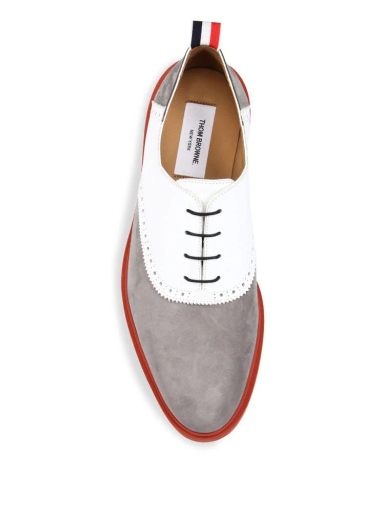 商品Thom Browne|Multicolor Nubuck & Leather Oxfords,价格¥2670,第4张图片详细描述