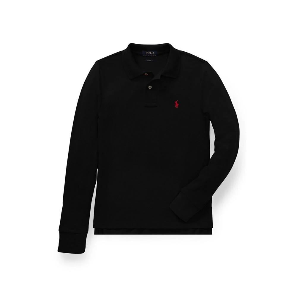 商品Ralph Lauren|Big Boys Long Sleeve Polo Shirt,价格¥103,第1张图片