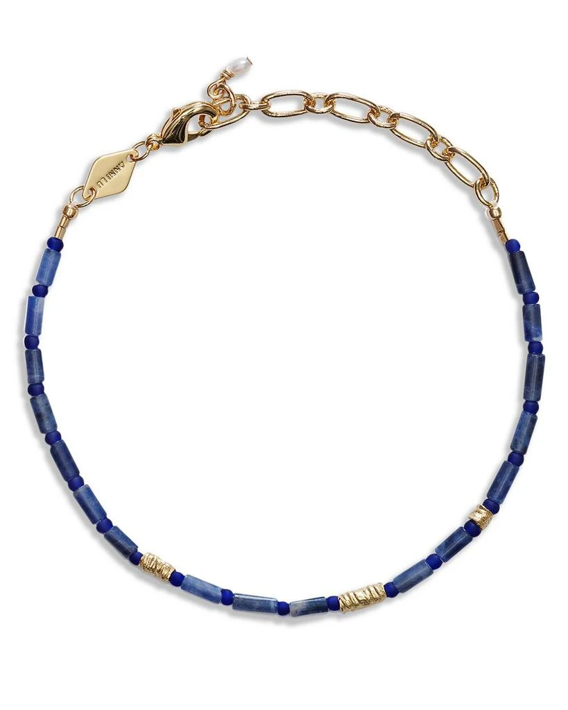 商品Anni Lu|Azzurro Beaded Bracelet in 18K Gold Plated,价格¥662,第1张图片